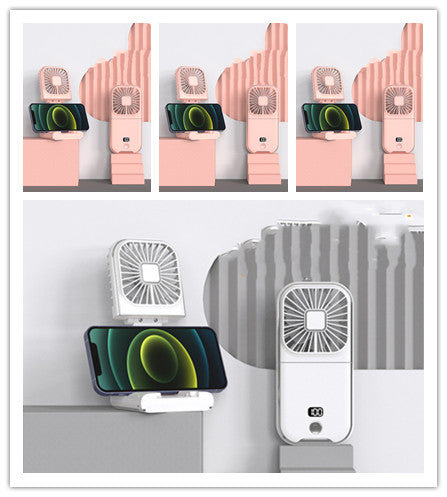 Folding Portable Digital Display Handheld Small Fan.